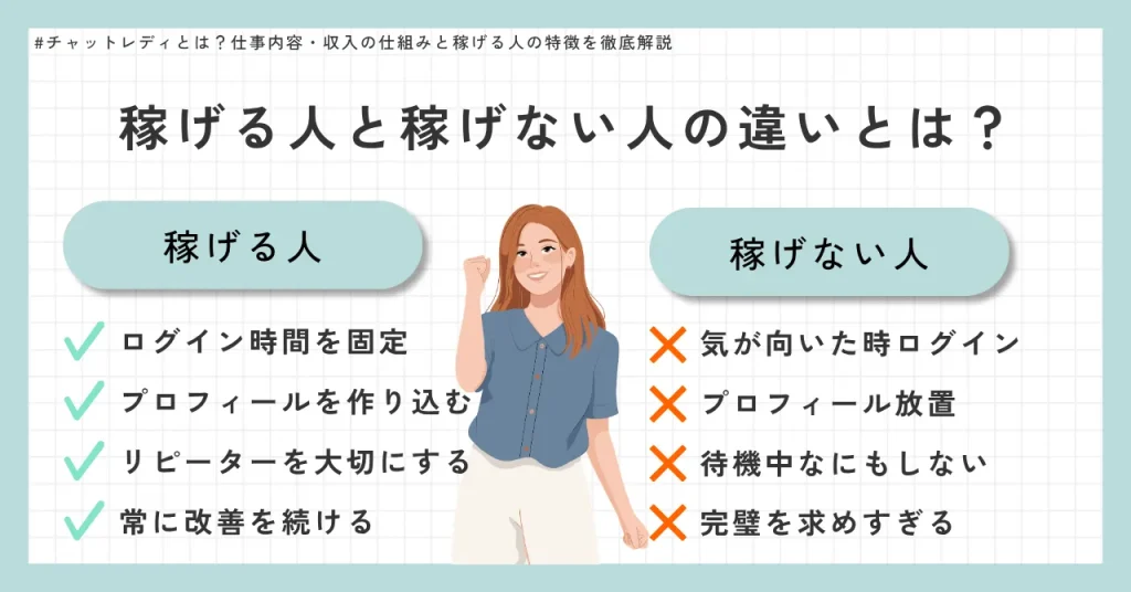 稼げる人と稼げない人の違いとは？現場で見た特徴