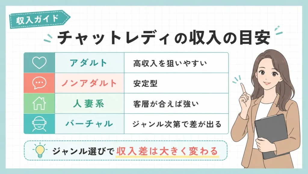チャットレディの収入の目安